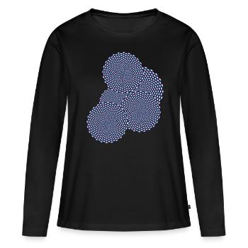 Illusion Optical Illusion T-Shirt Funny 3D - T-shirt manches longues Premium bio Femme - noir - Devant - Julia (174cm)