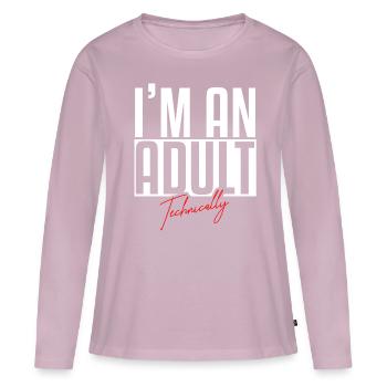 18th birthday - Women's Premium Organic Long Sleeve Shirt - dusky pink - Front - Julia (174cm)
