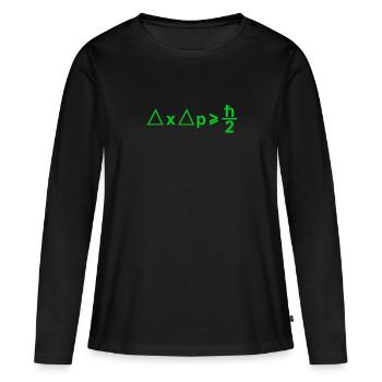 Heisenberg uncertainty relation 3 - physicists - Women's Premium Organic Long Sleeve Shirt - black - Front - Julia (174cm)
