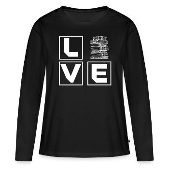 Read - Women's Premium Organic Long Sleeve Shirt - black - Front - Julia (174cm)