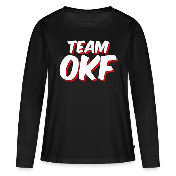 Inspection de site par l'équipe OKF - T-shirt manches longues Premium bio Femme - noir - Devant - Julia (174cm)