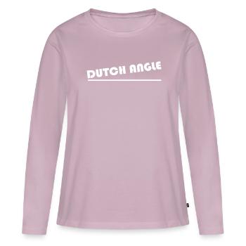 Néerlandais Angle Videographer photographe vidéographie - T-shirt manches longues Premium bio Femme - rose poudré - Devant - Julia (174cm)