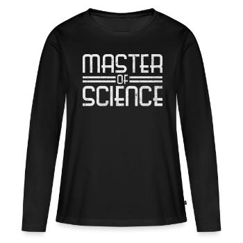 Une maîtrise - T-shirt manches longues Premium bio Femme - noir - Devant - Julia (174cm)