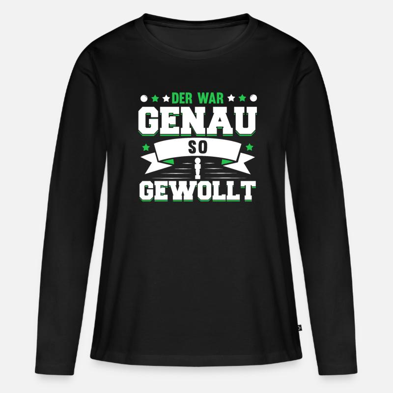 Tischfussball - Frauen Premium Bio Langarmshirt - Schwarz