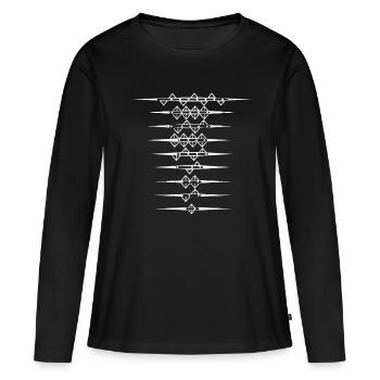 Bateaux à rames aviron bateau à rames sports nautiques crânes - T-shirt manches longues Premium bio Femme - noir - Devant - Julia (174cm)