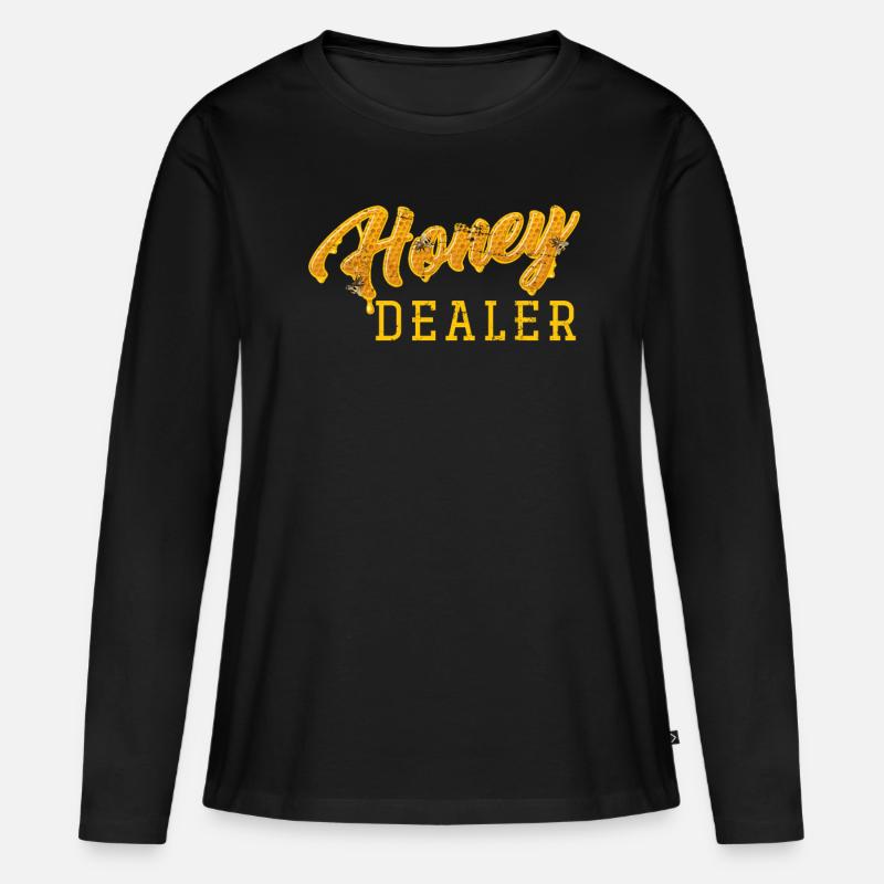 Imker - Frauen Premium Bio Langarmshirt - Schwarz