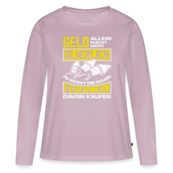 Pyrotechniker Raketen Feuerwerk Lustiger Spruch - Frauen Premium Bio Langarmshirt - Altrosa - Vorne - Julia (174cm)