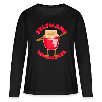 Homemade jam - Women's Premium Organic Long Sleeve Shirt - black - Front - Julia (174cm)