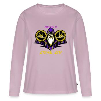 The Wizard - Women's Premium Organic Long Sleeve Shirt - dusky pink - Front - Julia (174cm)