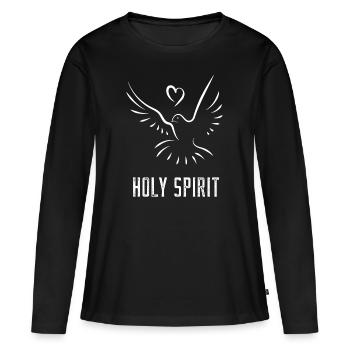 Saint Saint Saint - T-shirt manches longues Premium bio Femme - noir - Devant - Julia (174cm)