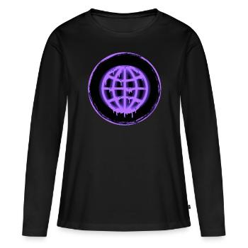 Internet - Informatique - T-shirt manches longues Premium bio Femme - noir - Devant - Julia (174cm)