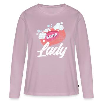 Soap making woman - Women's Premium Organic Long Sleeve Shirt - dusky pink - Front - Julia (174cm)