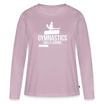 Gymnastics Skills Loading Gymnastics Gymnastics - Women's Premium Organic Long Sleeve Shirt - dusky pink - Front - Julia (174cm)