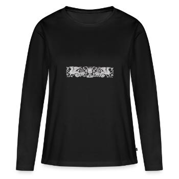 Vogel Greif, Fabelwesen - Frauen Premium Bio Langarmshirt - Schwarz - Vorne - Julia (174cm)