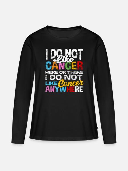 Chemo cancer cure therapy sayings - Women's Premium Organic Long Sleeve Shirt - black