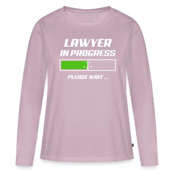 Lawyer student - Women's Premium Organic Long Sleeve Shirt - dusky pink - Front - Julia (174cm)