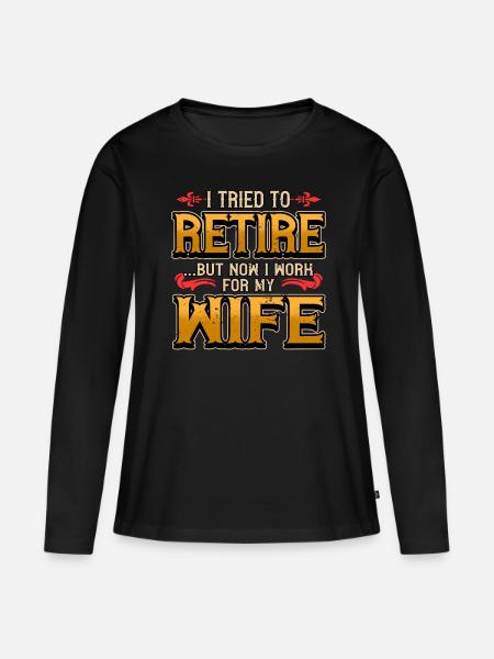 Rente Rentner Rentnerin Lustig Ruhestand Geschenk - Premium økologisk langærmet T-shirt til kvinder - sort