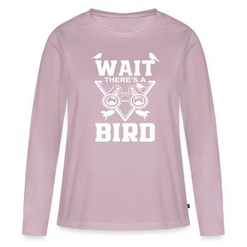 Vogelbeobachter Hobby - Frauen Premium Bio Langarmshirt - Altrosa - Vorne - Julia (174cm)