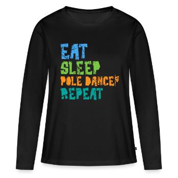 Pole Dance - Frauen Premium Bio Langarmshirt - Schwarz - Vorne - Julia (174cm)