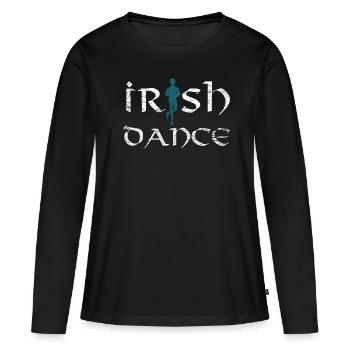 Irish dance - Women's Premium Organic Long Sleeve Shirt - black - Front - Julia (174cm)