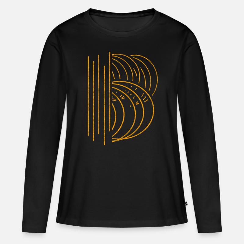 Physik - Frauen Premium Bio Langarmshirt - Schwarz