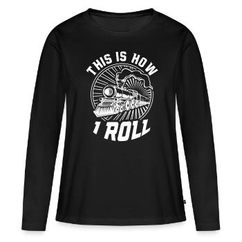 Trains miniatures Lokomotive Modellbau - T-shirt manches longues Premium bio Femme - noir - Devant - Julia (174cm)