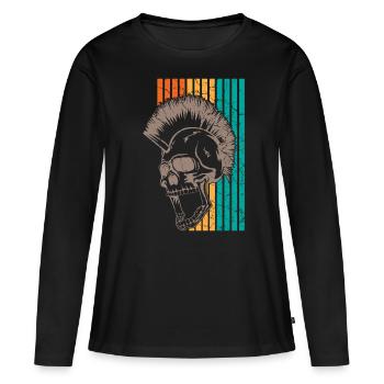 Punk Punks - T-shirt manches longues Premium bio Femme - noir - Devant - Julia (174cm)