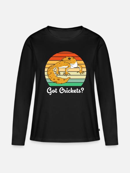 leopard gecko - Women's Premium Organic Long Sleeve Shirt - black