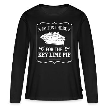 Key Lime Pie Lime Recipe West Florida - Women's Premium Organic Long Sleeve Shirt - black - Front - Julia (174cm)