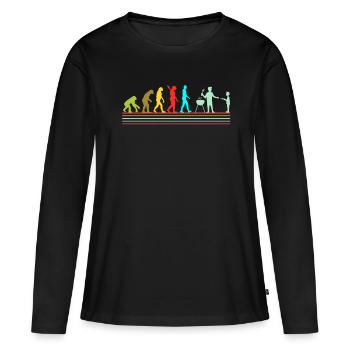 Barbecue - T-shirt manches longues Premium bio Femme - noir - Devant - Julia (174cm)