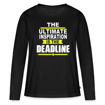 Designerin Grafiker Grafik Designer Künstler - Frauen Premium Bio Langarmshirt - Schwarz - Vorne - Julia (174cm)