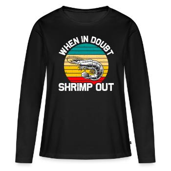 En cas de doute Shrimp out Jiu Jitsu Sports de combat - T-shirt manches longues Premium bio Femme - noir - Devant - Julia (174cm)