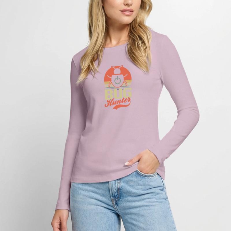 Computer Programming Bug Hunter Women's Premium Organic Long Sleeve Shirt