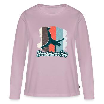 Breakdance Jeunes danseurs Breakdancing - T-shirt manches longues Premium bio Femme - rose poudré - Devant - Julia (174cm)