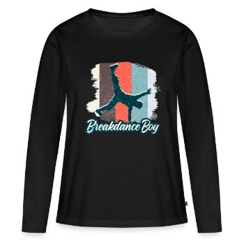 Breakdance Jeunes danseurs Breakdancing - T-shirt manches longues Premium bio Femme - noir - Devant - Julia (174cm)