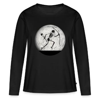 funny archery halloween archer archer - Women's Premium Organic Long Sleeve Shirt - black - Front - Julia (174cm)