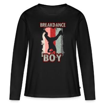 Breakdance Jeunes danseurs Breakdancing - T-shirt manches longues Premium bio Femme - noir - Devant - Julia (174cm)