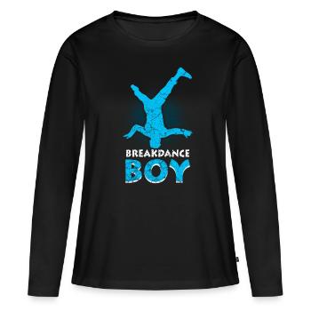 Breakdance Jeunes danseurs Breakdancing - T-shirt manches longues Premium bio Femme - noir - Devant - Julia (174cm)