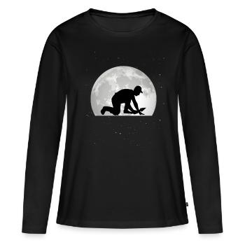 Tiler Moon Mosaic Layer Plate Layer - Women's Premium Organic Long Sleeve Shirt - black - Front - Julia (174cm)