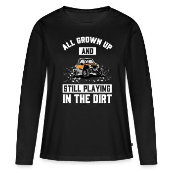 Playing In The Dirt UTV 4x4 Buggy SxS - T-shirt manches longues Premium bio Femme - noir - Devant - Julia (174cm)