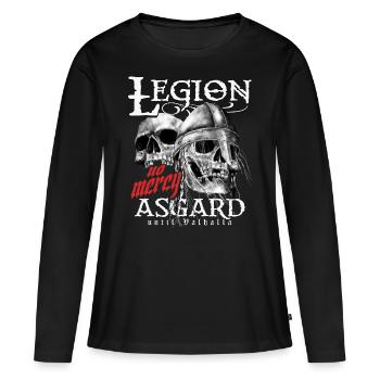 Légion Asgard - T-shirt manches longues Premium bio Femme - noir - Devant - Julia (174cm)