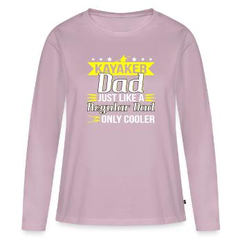 Kayak - T-shirt manches longues Premium bio Femme - rose poudré - Devant - Julia (174cm)