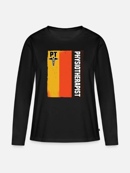 Physiotherapie Physiotherapeut Krankengymnastik - Frauen Premium Bio Langarmshirt - Schwarz