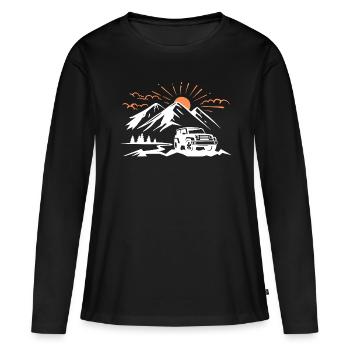 off road 4x4 offroad off-road vehicle - T-shirt manches longues Premium bio Femme - noir - Devant - Julia (174cm)