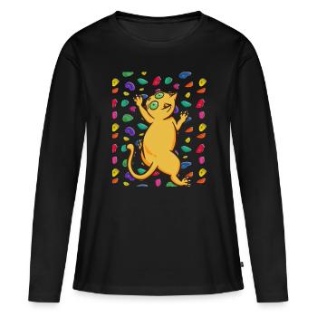 Grimpeurs Grimpeurs - T-shirt manches longues Premium bio Femme - noir - Devant - Julia (174cm)