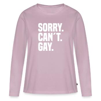 Lgbt Lesbian Rainbow Flag Bisexual Queer - Women's Premium Organic Long Sleeve Shirt - dusky pink - Front - Julia (174cm)