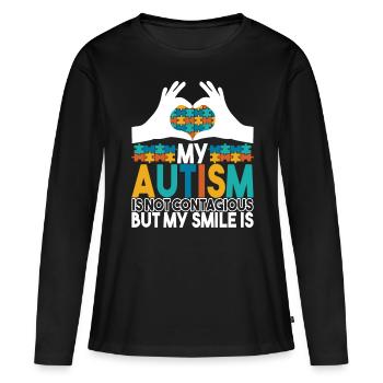 Autistic Autism Autistic - Women's Premium Organic Long Sleeve Shirt - black - Front - Julia (174cm)