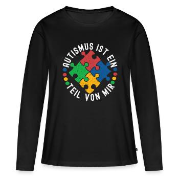 Autistic Autism Autistic - Women's Premium Organic Long Sleeve Shirt - black - Front - Julia (174cm)