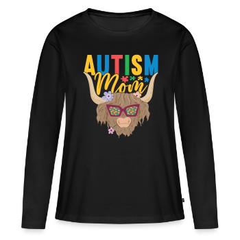 Autistic Autism Autistic - Women's Premium Organic Long Sleeve Shirt - black - Front - Julia (174cm)