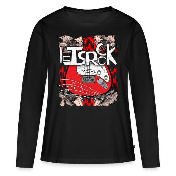 Let’s Rock, Concert Rock, Festival Rock, Festival Rock - T-shirt manches longues Premium bio Femme - noir - Devant - Julia (174cm)